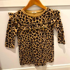 Good condition leopard sweatshirt dress